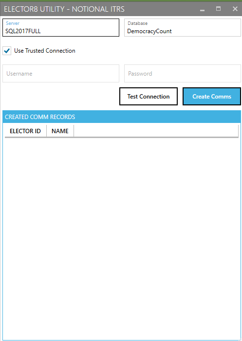 Generate notional ITR communication history not previously created ...